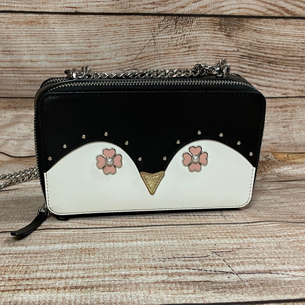 Kate Spade “Frosty” Penguin Double Zip Crossbody - Picture 7 of 12